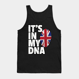 IT'S IN MY DNA British Flag England UK Britain Union Jack Tank Top